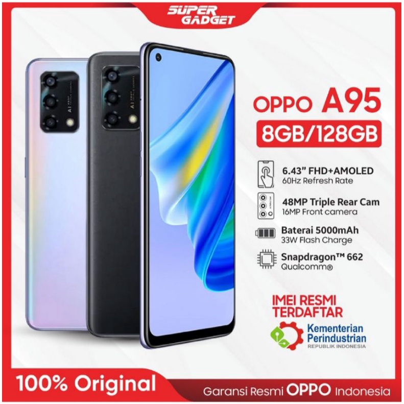Oppo a95 ram 8 internal 128 gb