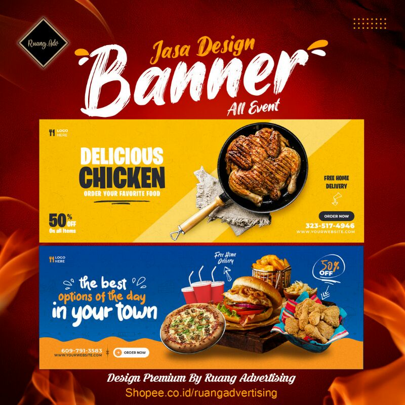 Jasa Design Banner Spanduk Premium
