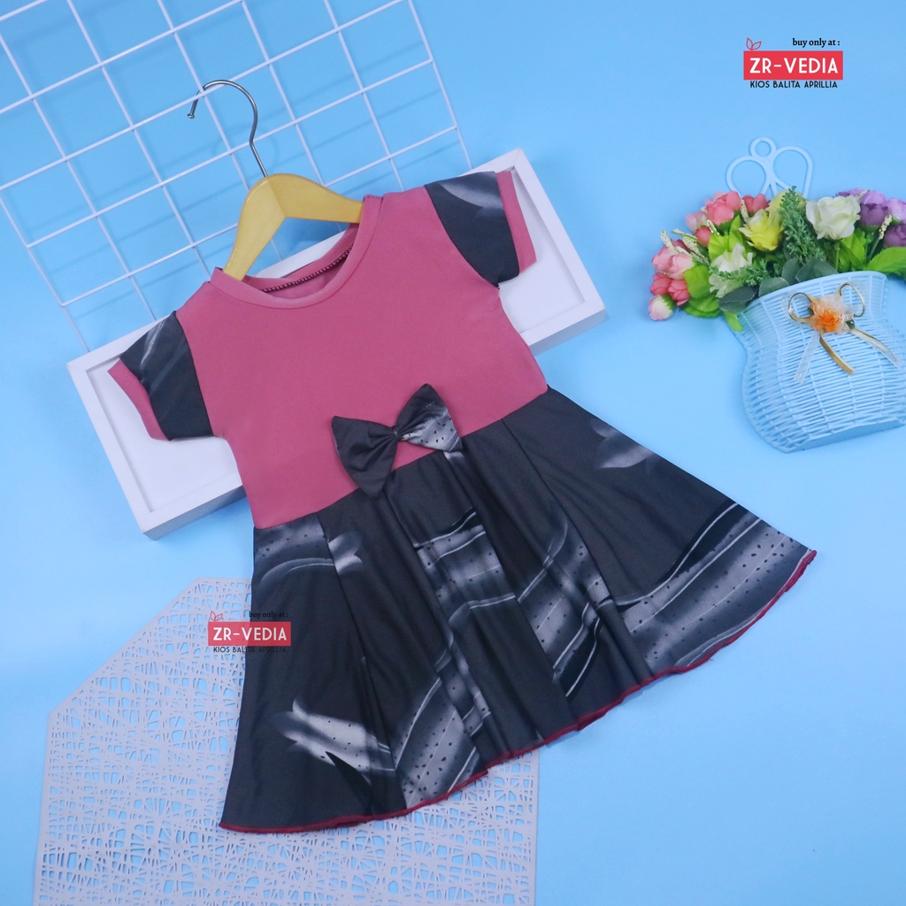 Dress Pita uk 1-2 th /  Dress Balita Dress Anak Cewek Dress Import Dress Lengan Dress anak Perempuan