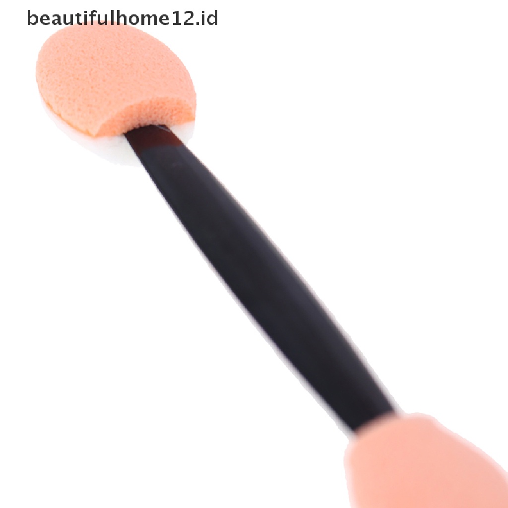 (Beautifulhome12.Id) 100pcs / Set Brush Eyeshadow Kepala Ganda Sekali Pakai Untuk Makeup / Kosmetik Wanita