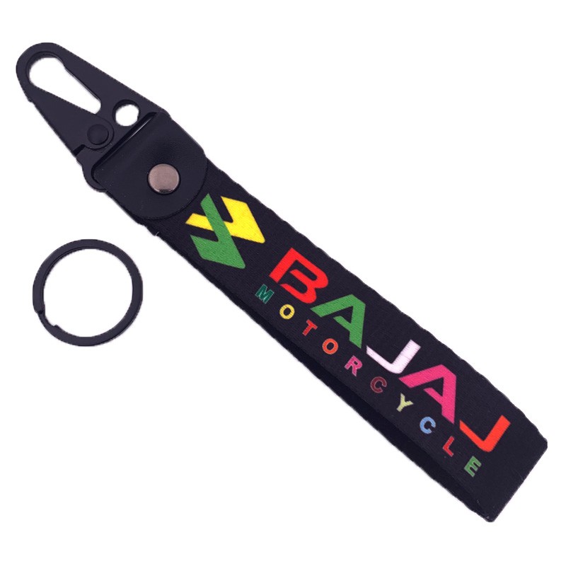 Honda Motorcycle Badge Durable Ribbon Keyring Logo Keychain Personality Logo Decorative Keychain