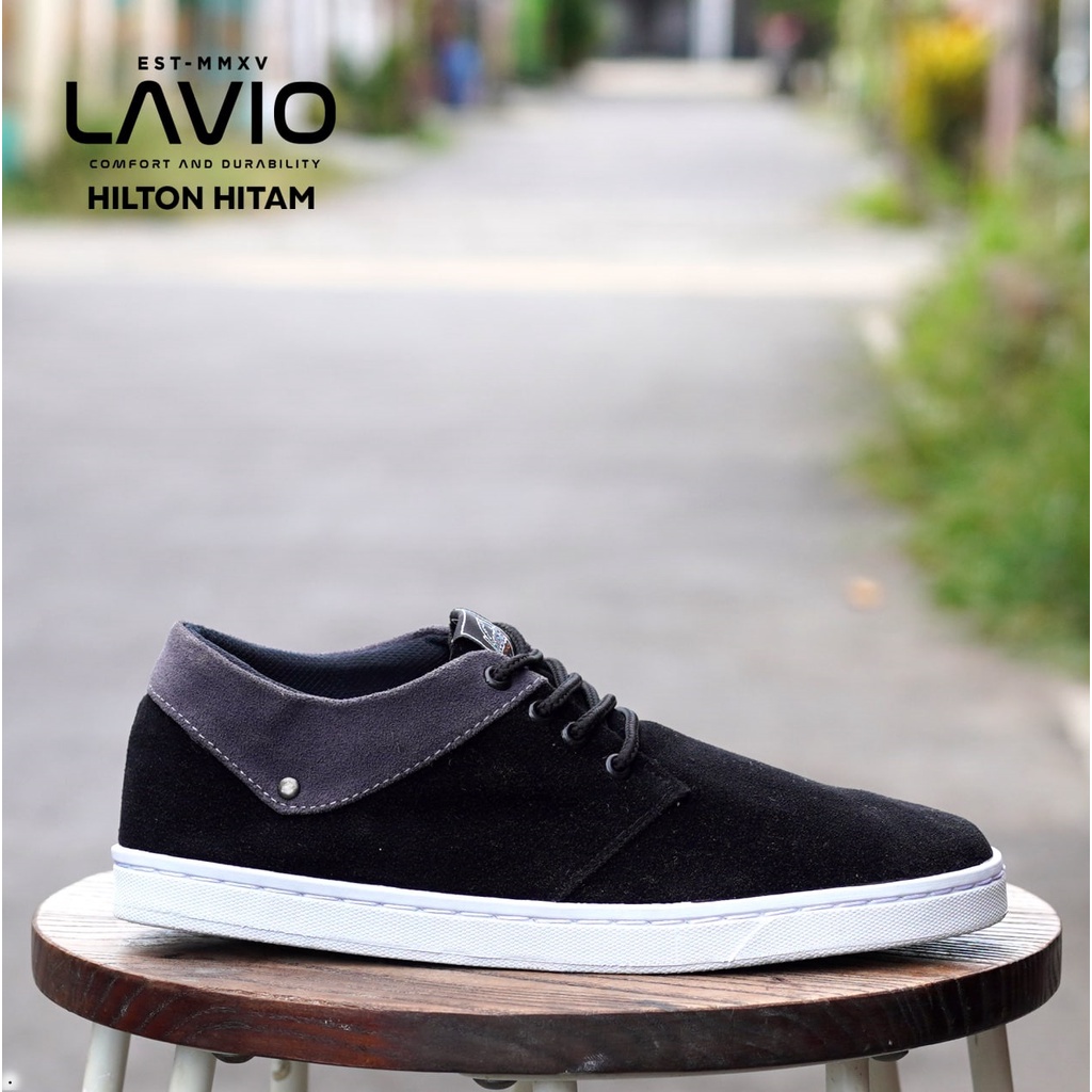Sepatu Casual kantoran Pria Lavio Hilton Warna Hitam - Coklat - Nevy - Mocca-3