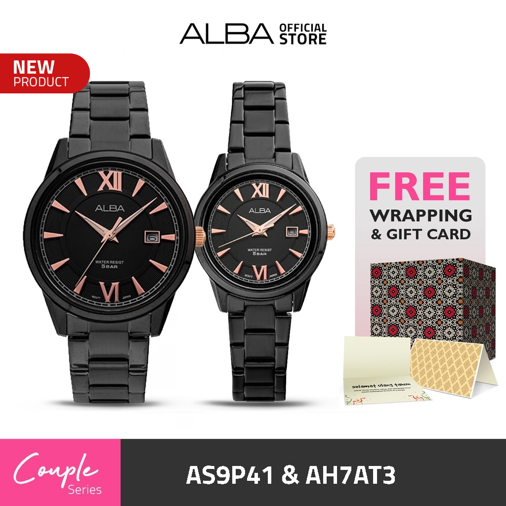 Jam Tangan Couple Alba Quartz Prestige AS9P41 & AH7AT3 Original