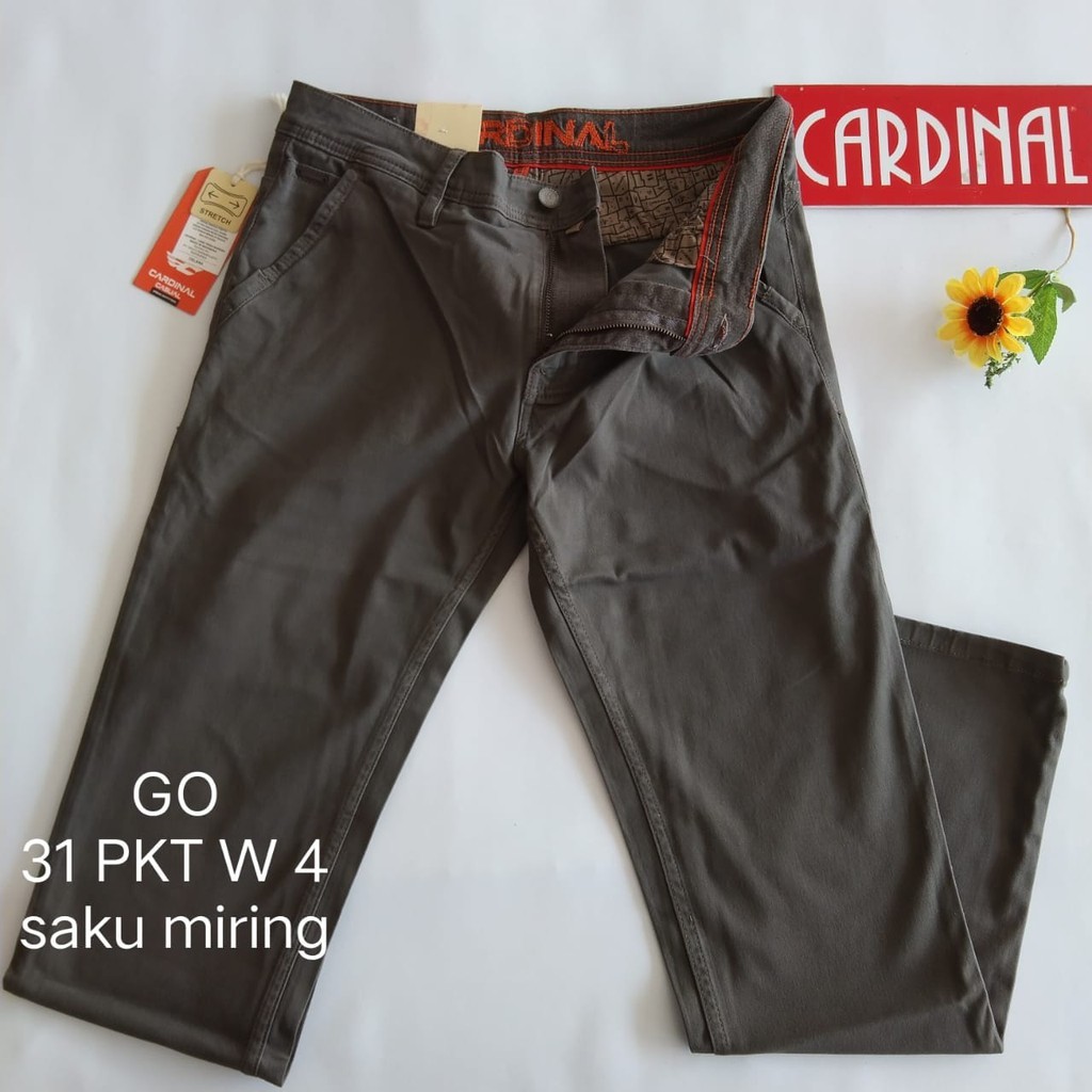 gof 31-PKT 2 CARDINAL CASUAL CELANA POCKETS PANJANG Celana Chino Pria Fashion Laki Brand Kekinian