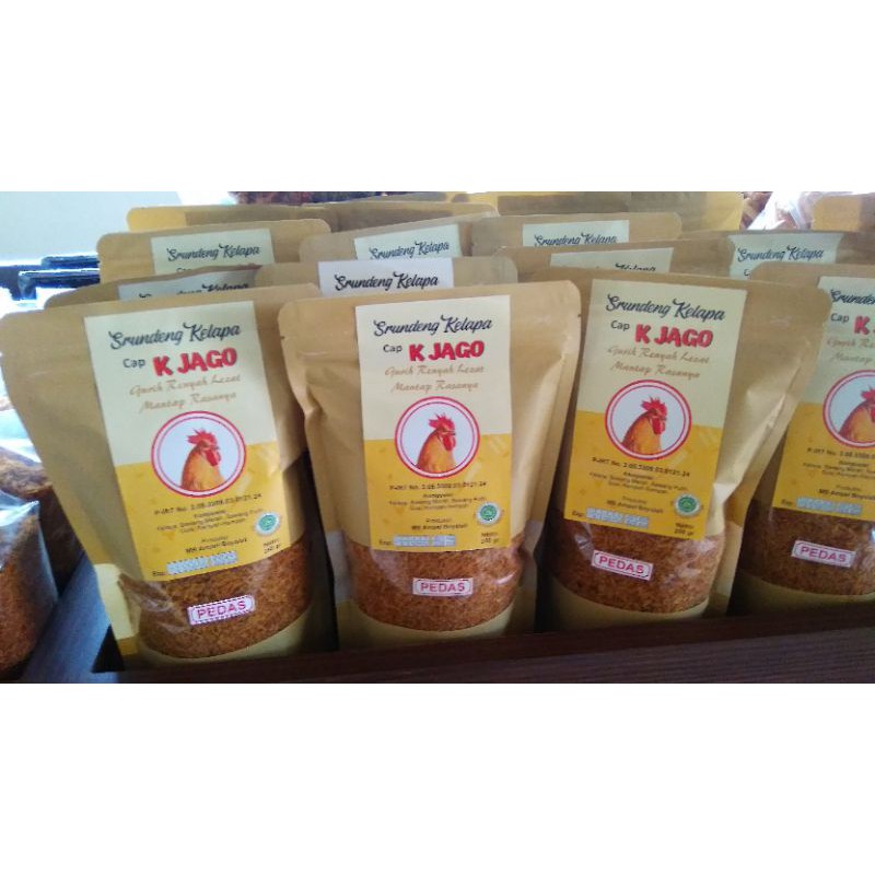 

SRUNDENG KELAPA Cap K JAGO 250gram