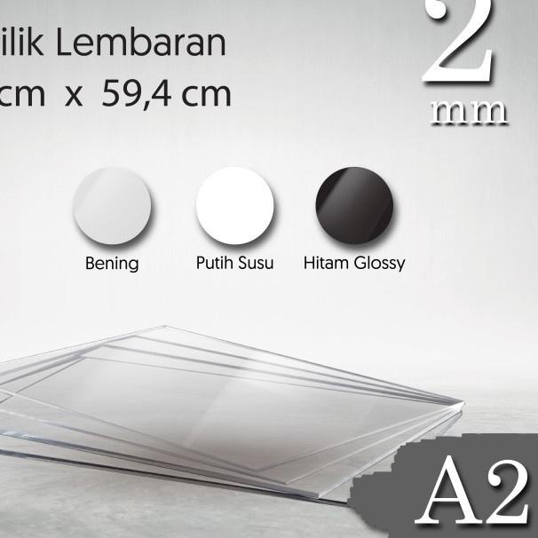 

New LEMBARAN ACRYLIC / AKRILIK A2 1.5MM TRANSPARAN GROSIR