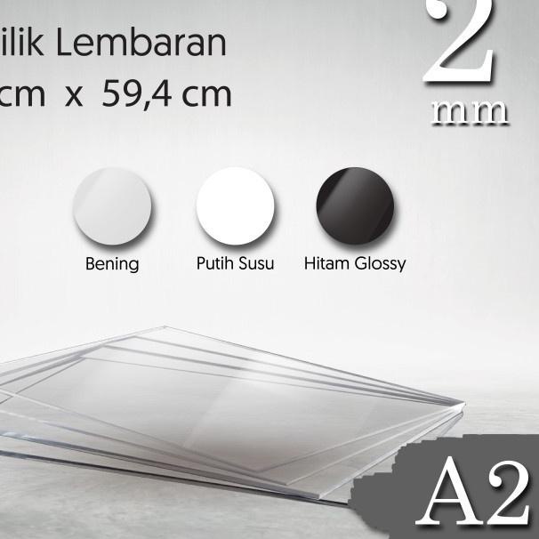 New LEMBARAN ACRYLIC / AKRILIK A2 1.5MM TRANSPARAN GROSIR