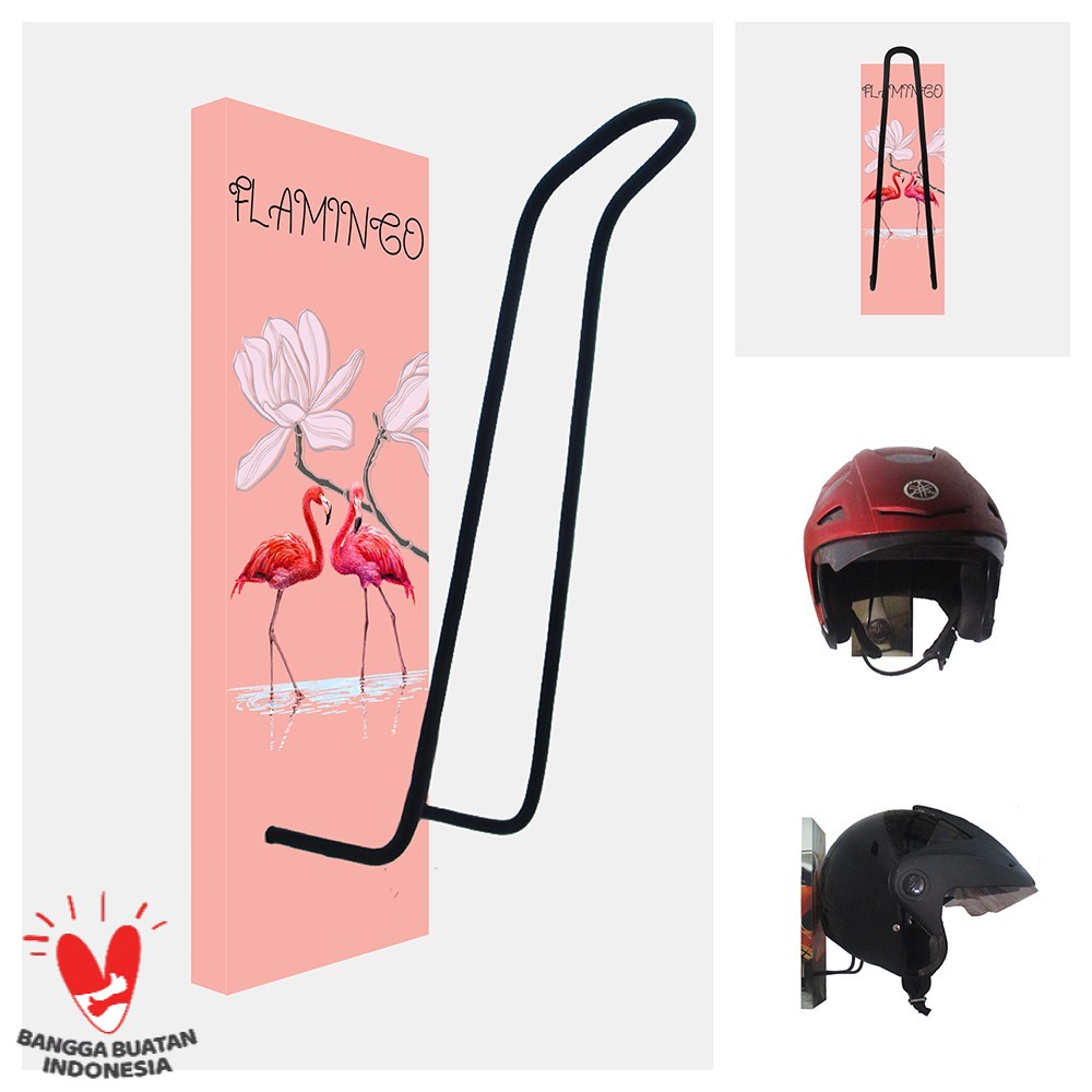 GANTUNGAN HELM - TEMPAT HELM - RAK HELM MOTOR - FLAMINGO 103