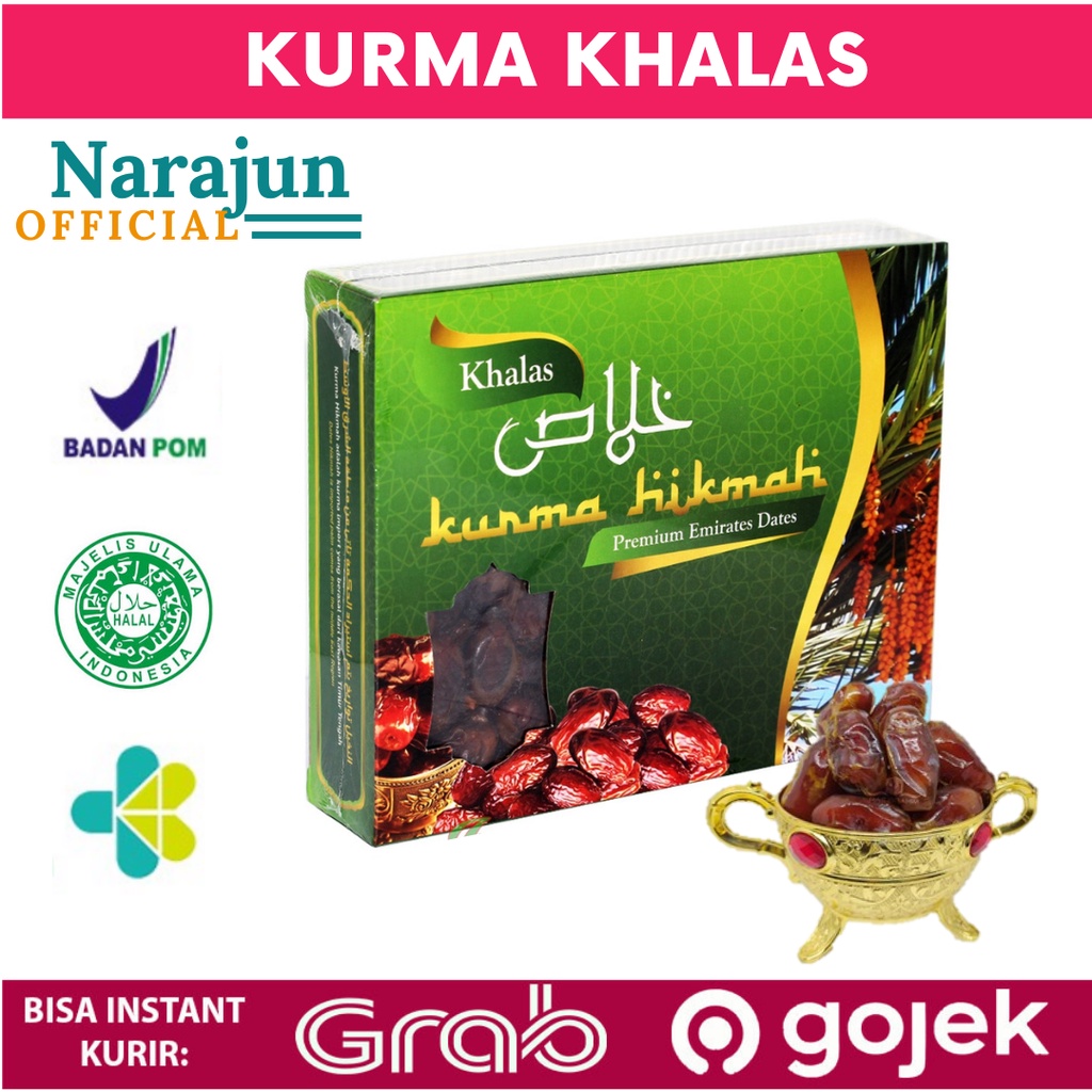 

KURMA PREMIUM HIKMAH KHALAS / KHOLAS 1kg Lembut Original