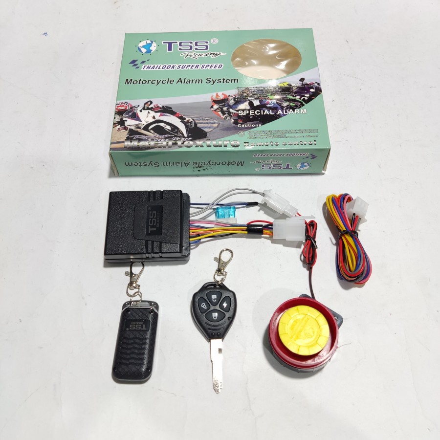 Alarm motor remote starter alarm motorcycle alarm system silent model pakai anak kunci seperti kunci