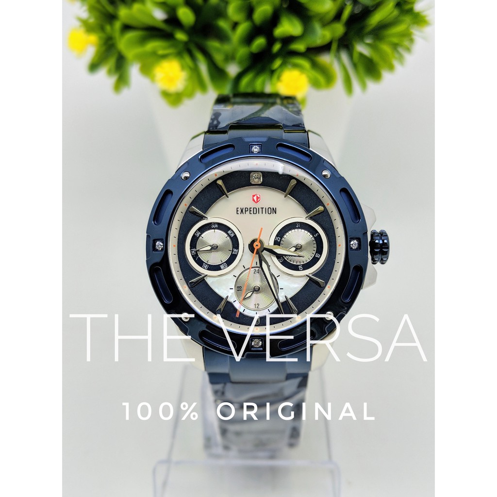 Expedition 6760 E6760 Jam Wanita Blue Silver