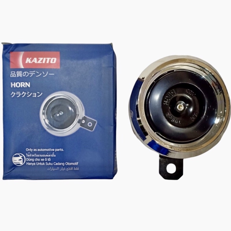 Klakson Standar Motor Klakson Disc KAZITO Satuan List Crome 12 V Universal Semua Motor Dan Mobil 12 V