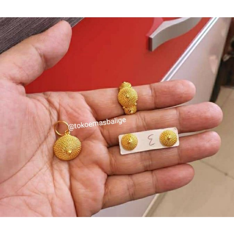 Set Borobudur 13 gram Emas LM/London 24K kadar 99,99%