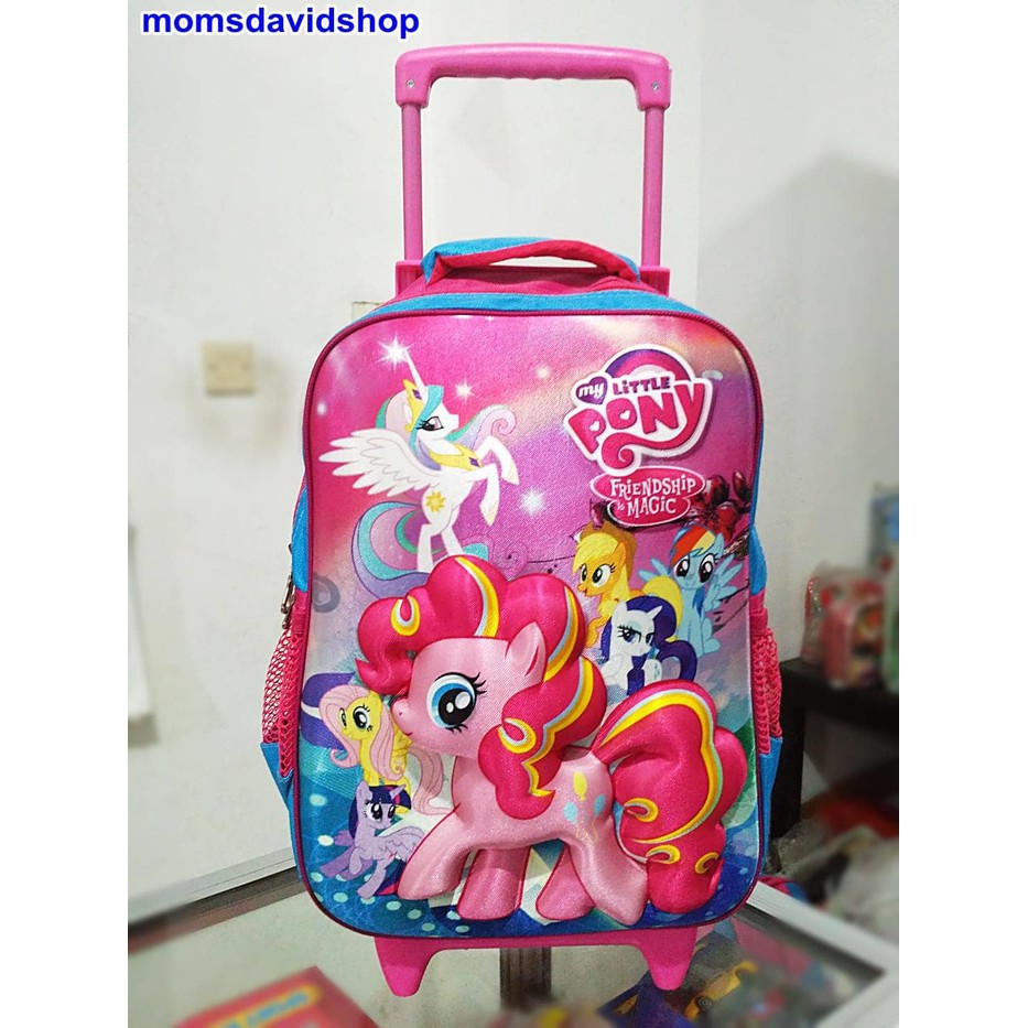  Tas  Sekolah  Anak Kuda  Poni  3d Troli Bahan Import Shopee 