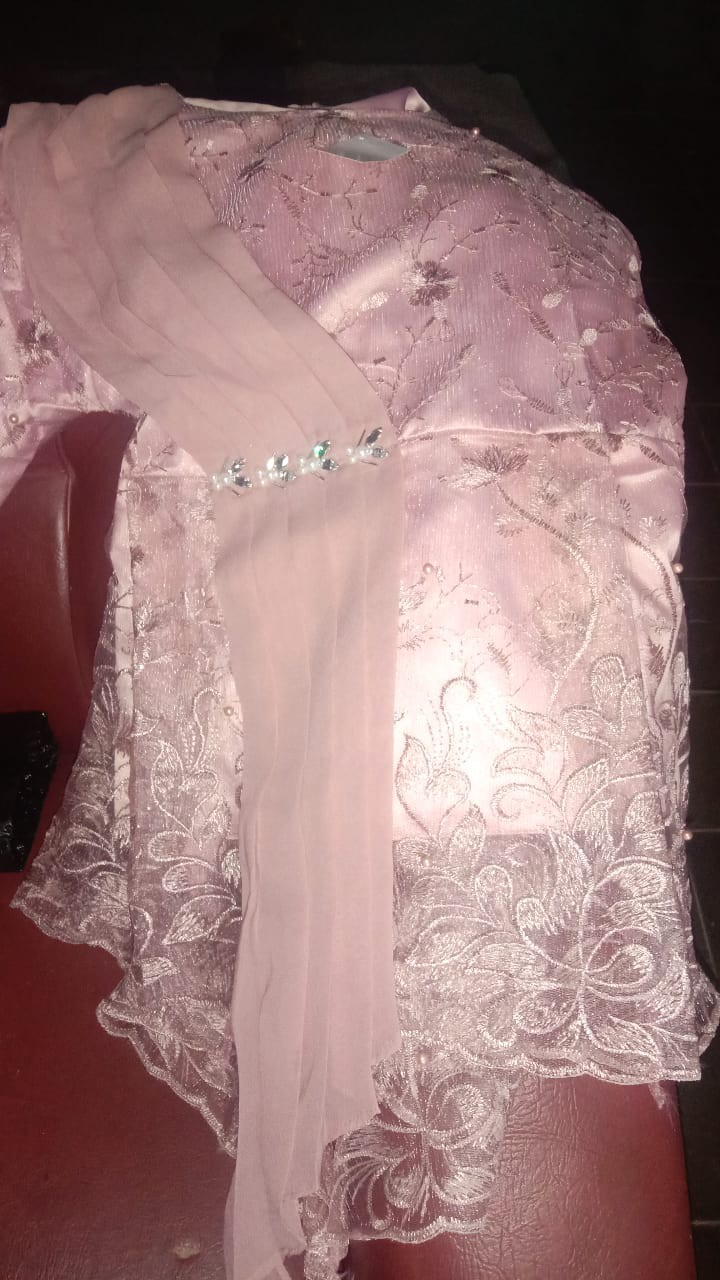 Batik Couple Kebaya Tunangan Amalia Brown Kondangan Lamaran Wisuda