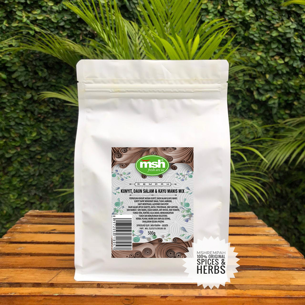 

Kunyit, Daun Salam & Kayu Manis Mix 500 g