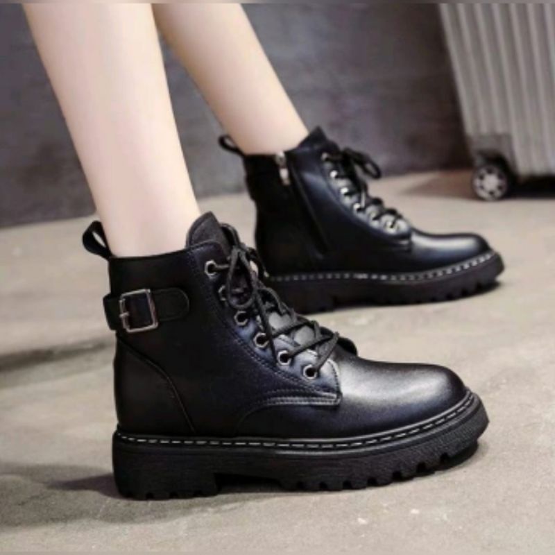 SEPATU BOOTS WANITA ZIPPER YKS | Sepatu Boots Pria/ Wanita Resleting Di jahit sekeliling  nya