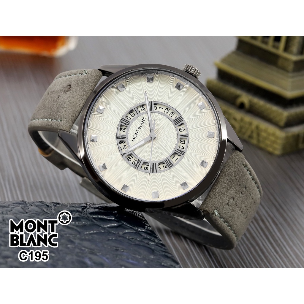 Grosiran Jam Tangan Pria MB4005YL Analog Strap Kulit Tanggal Aktif Free Baterai Cadangan dan Box Jam Tangan (COD)