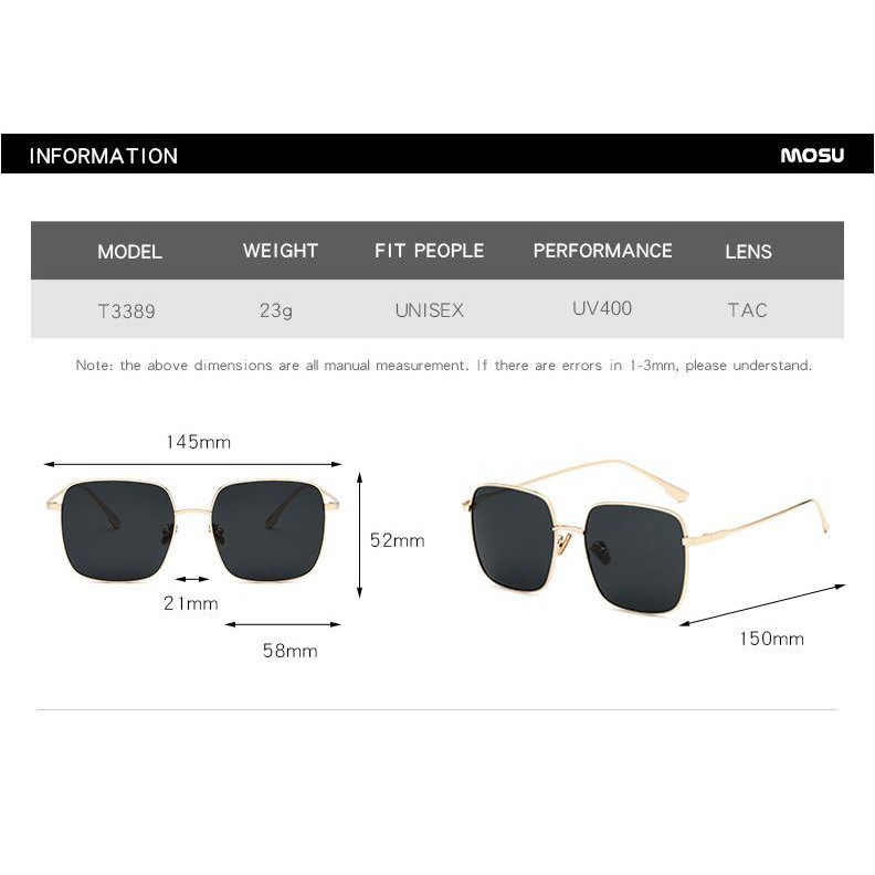 GO! KC173 KACAMATA FASHION KOREA SUNGLASSES KACA MATA MATAHARI PRIA WANITA UNISEX KEKINIAN COD