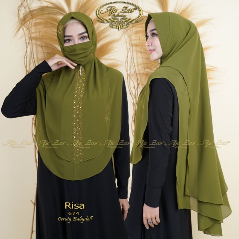 jilbab risa ajezas payet