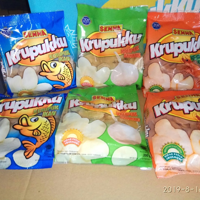 

TERBARU krupuk senna rasa udang, ikan, bawang 200gr - Rasa Bawang