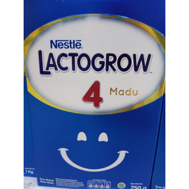 

lactogrow 4 750gr rasa vanila,madu dan plain