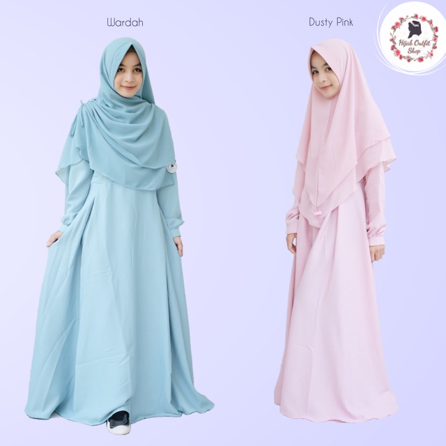 HANNAH DRESS/ gamis polos