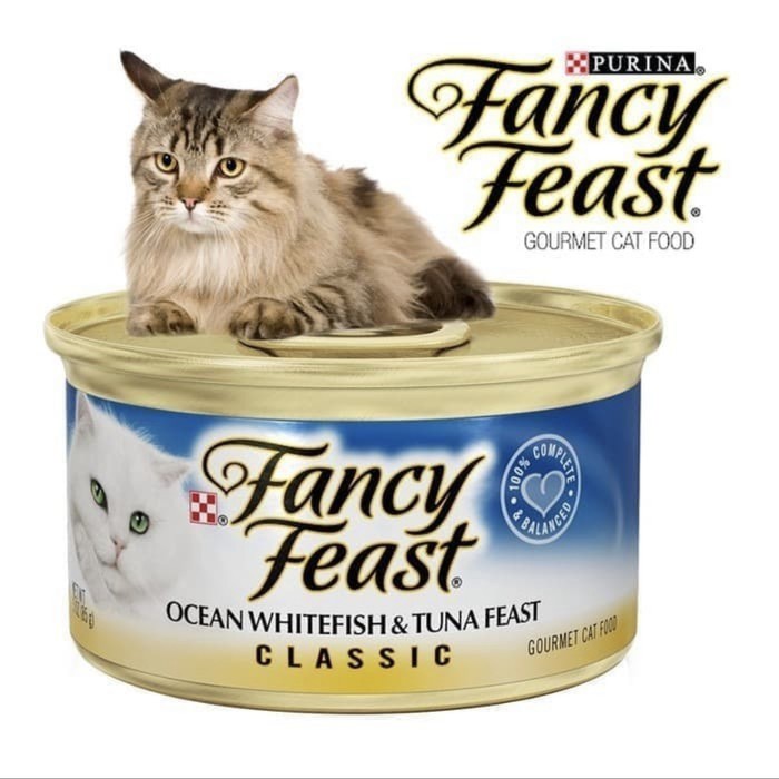 Fancy feast cat food ocean whitefish & tuna feast classic pate 85 gr