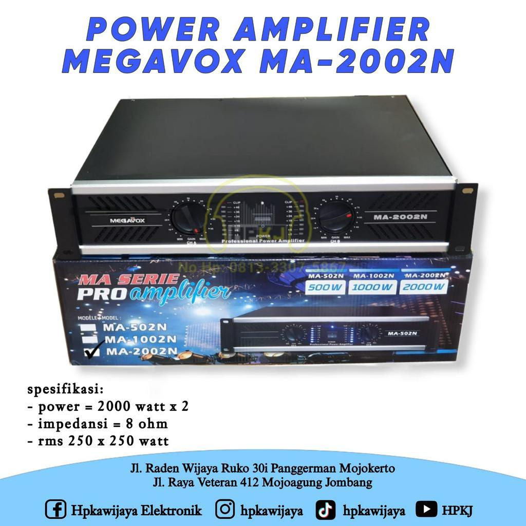 POWER AMPLIFIER MEGAVOX MA-2002N power ampli megavox ma 2002 n original