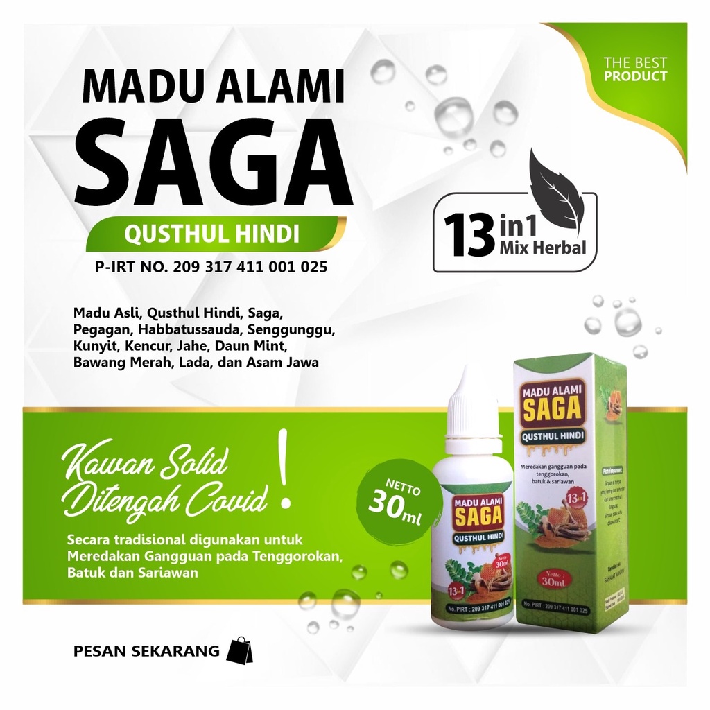 MADU SAGA QUSTHUL HINDI TETES 30 ML