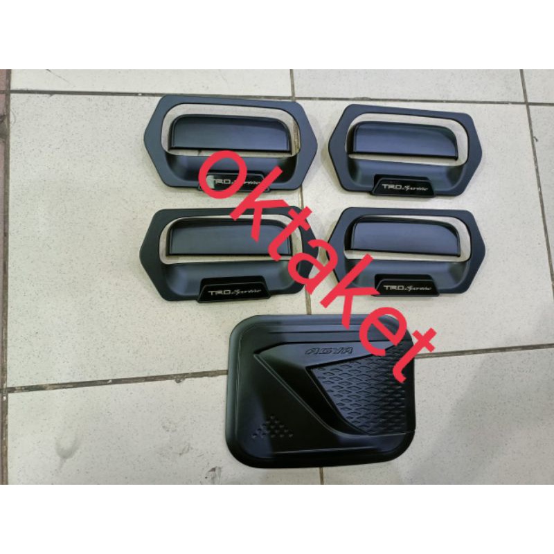 paket outer handle tank cover agya ayla 2013 2015 2017 trd sportivo hitam