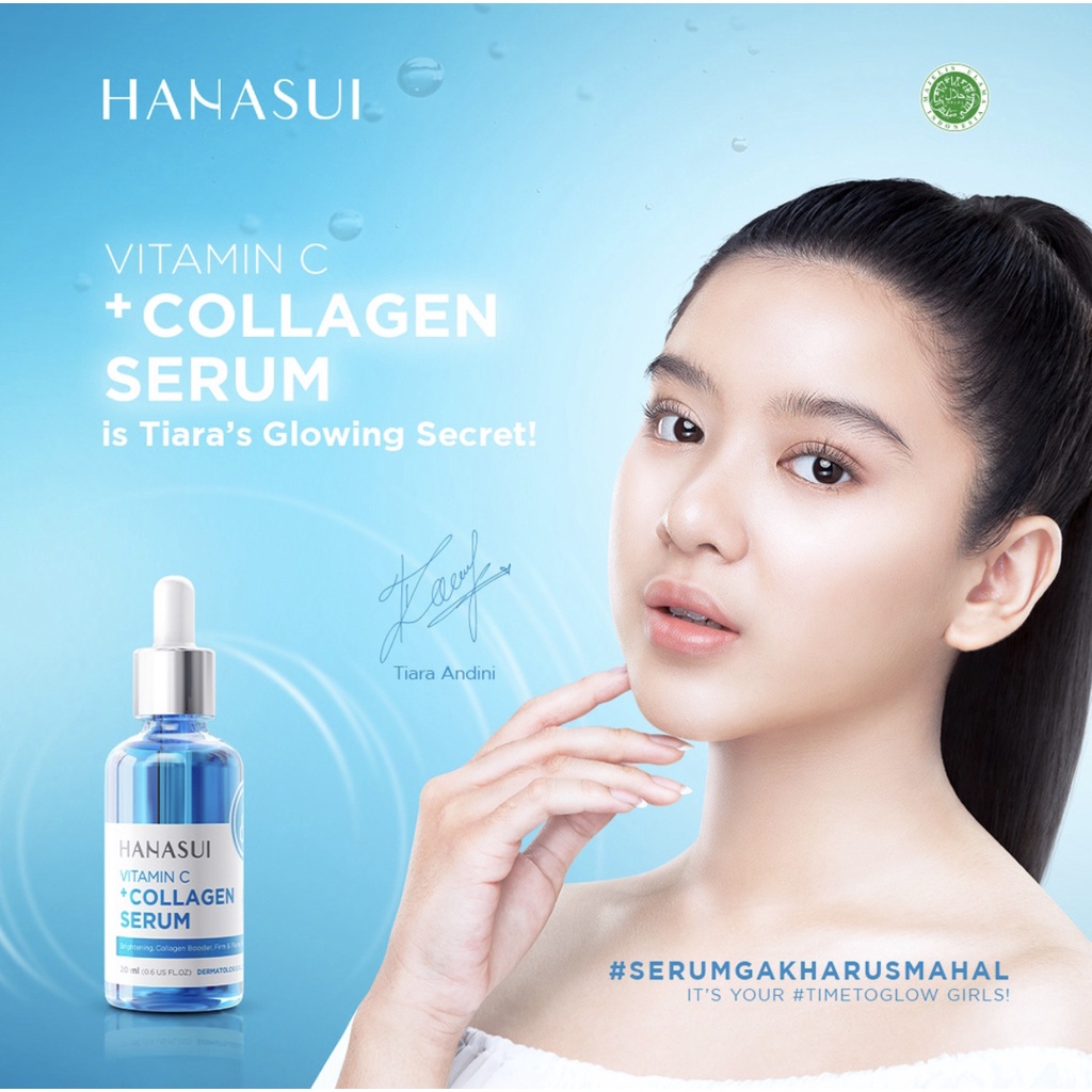 Hanasui Vitamin C + Collagen Serum New Look &amp; Improved Formula BPOM 20ML