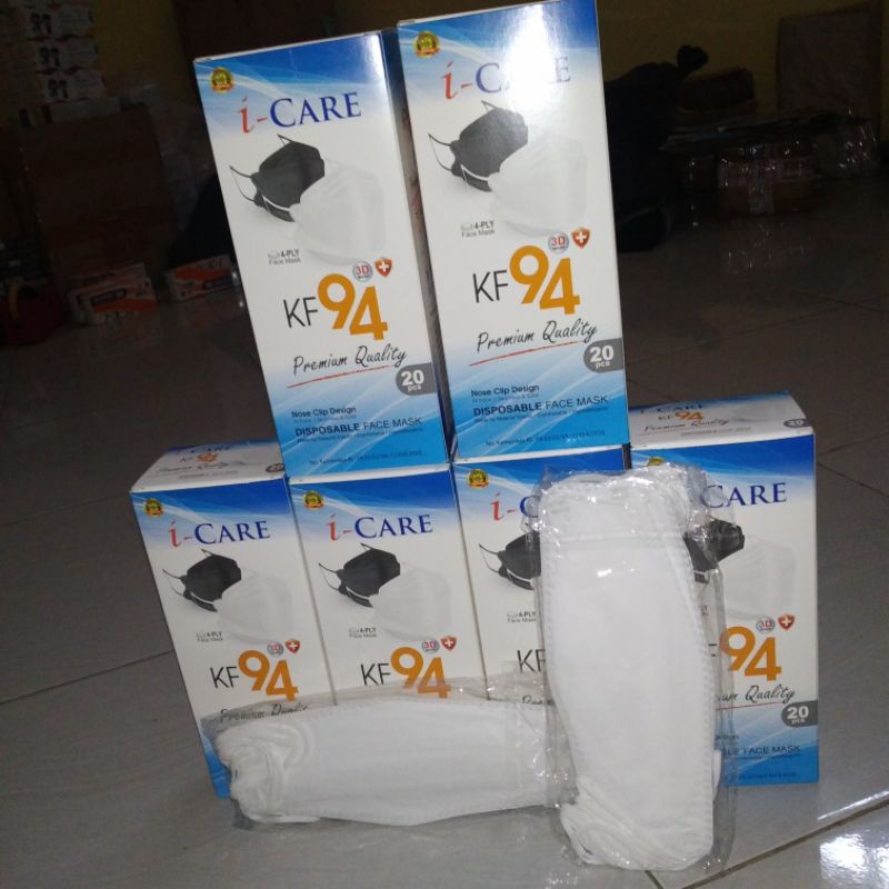 Masker KF94 evo i-Care isi10 pcs warna putih