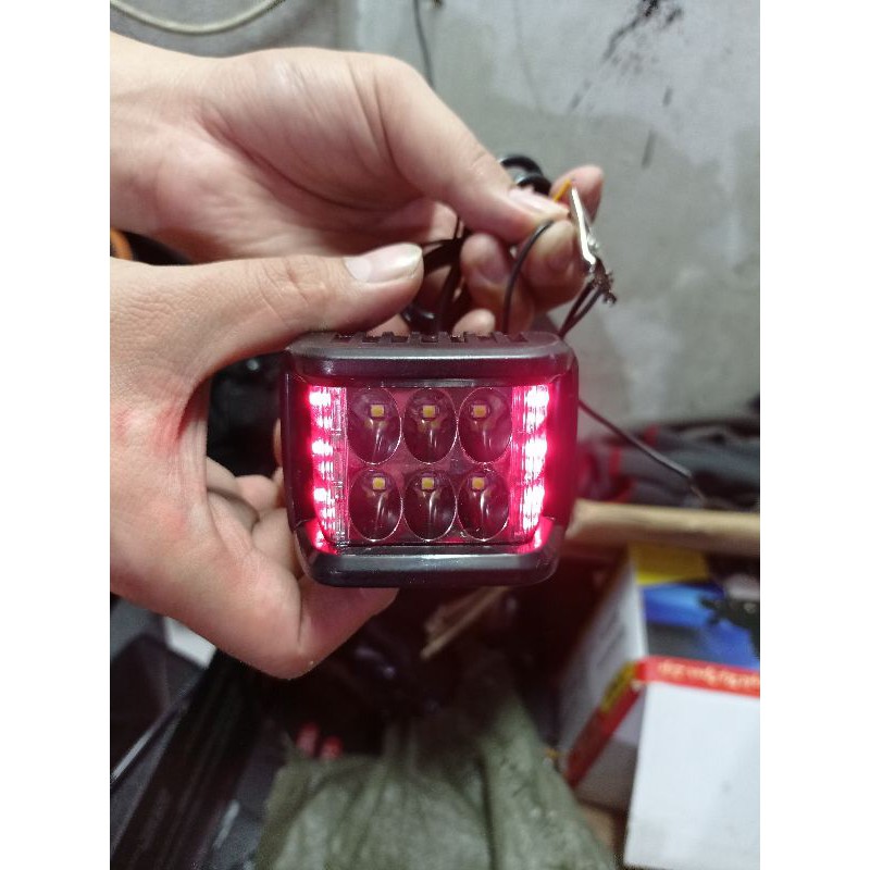 Lampu Sorot Led 6 mata kotak
