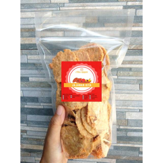 

KERIPIK/KRIPIK TEMPE KEJU 200GR