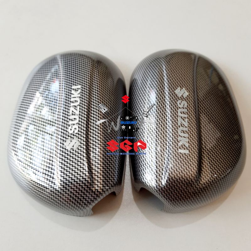 cover mirror spion carbon suzuki skywave skydrive hayate spin 125