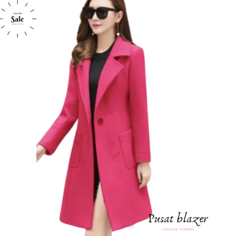 LONG COAT WANITA / LONG COAT PANJANG / LONG BLAZER COAT CEWE