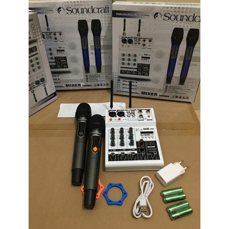 Mixer Soundcraft EFX 402W free mic wireless soundcraft/EFX402W USB EFX402W