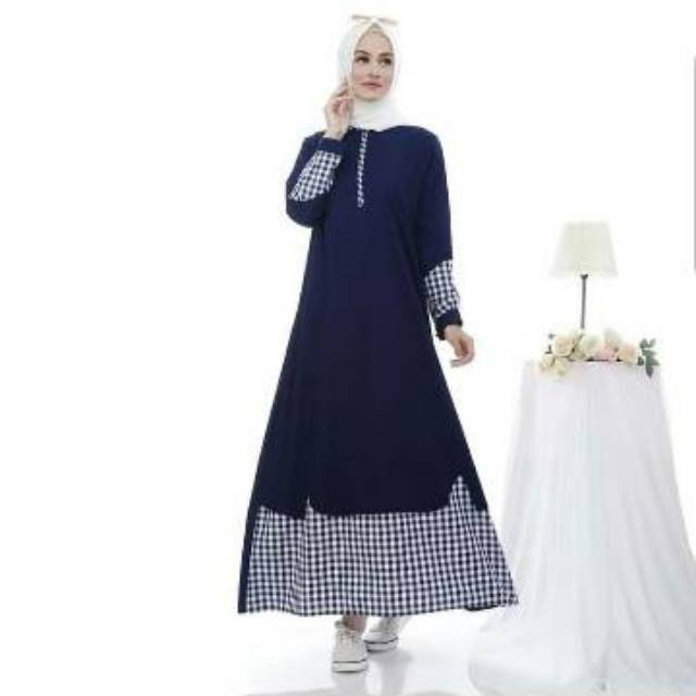 Vgdoremi maxi dress muslim maxy wanita katun busui friendly