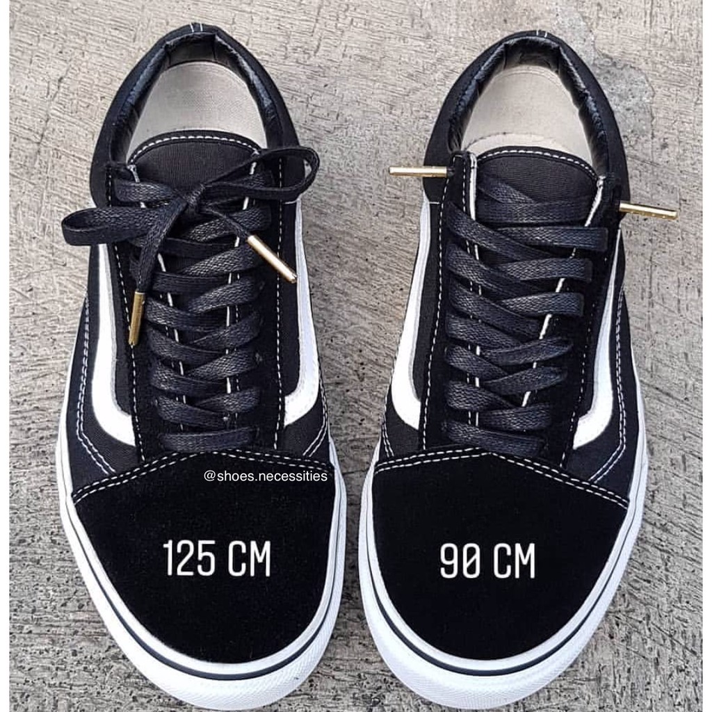 BLACK / PREMIUM WAX - Tali Sepatu - Shoelaces - Laces 90CM &amp; 125CM