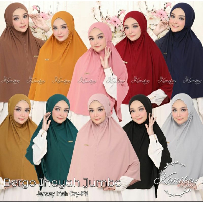 hijab instan-bergo inayah jumbo (original kimikey)