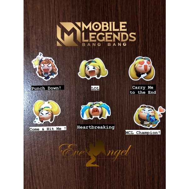 Jual Sticker Mobile Legends Battle Emote Batch 2 Layla Guinevere Shopee Indonesia 1284