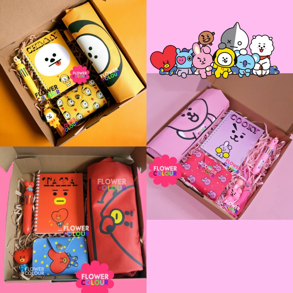 PAKET BOX TOTEBAG KARAKTER BT21