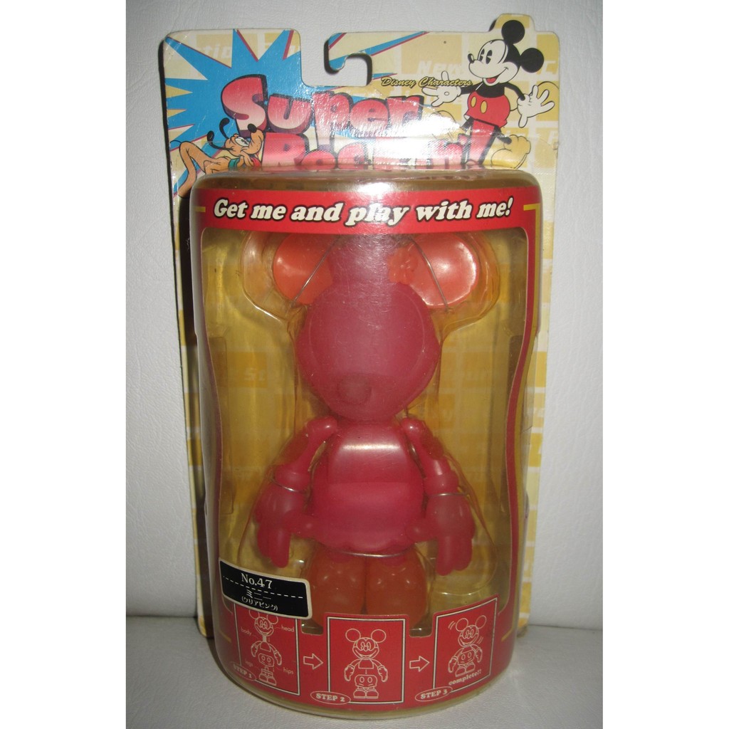 Super Rockin Disney Minnie Mouse Figure No 47 Original Sega Japan Bobble Head Kepala Goyang