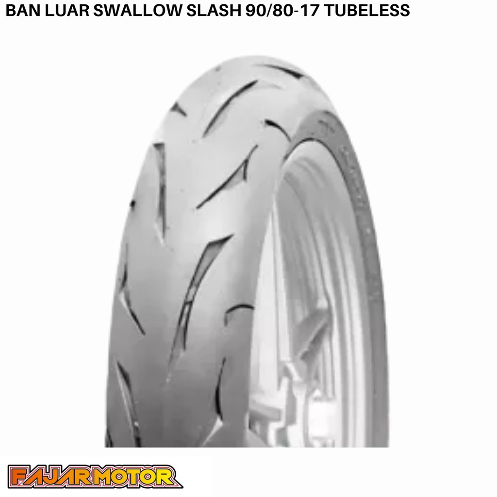 BAN LUAR SWALLOW SB - 151 SLASH 90/80 - 17 TL TUBLES TUBELESS SOFT COMPOUND BY SWALLOW