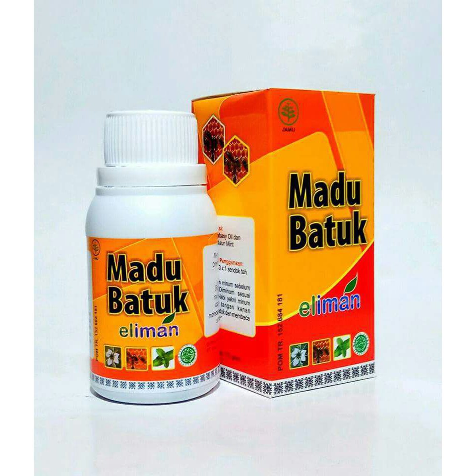 Madu Batuk Eliman Ekstrak Daun Mint   Mengatasi batuk berdahak dan batuk kering 175 gr