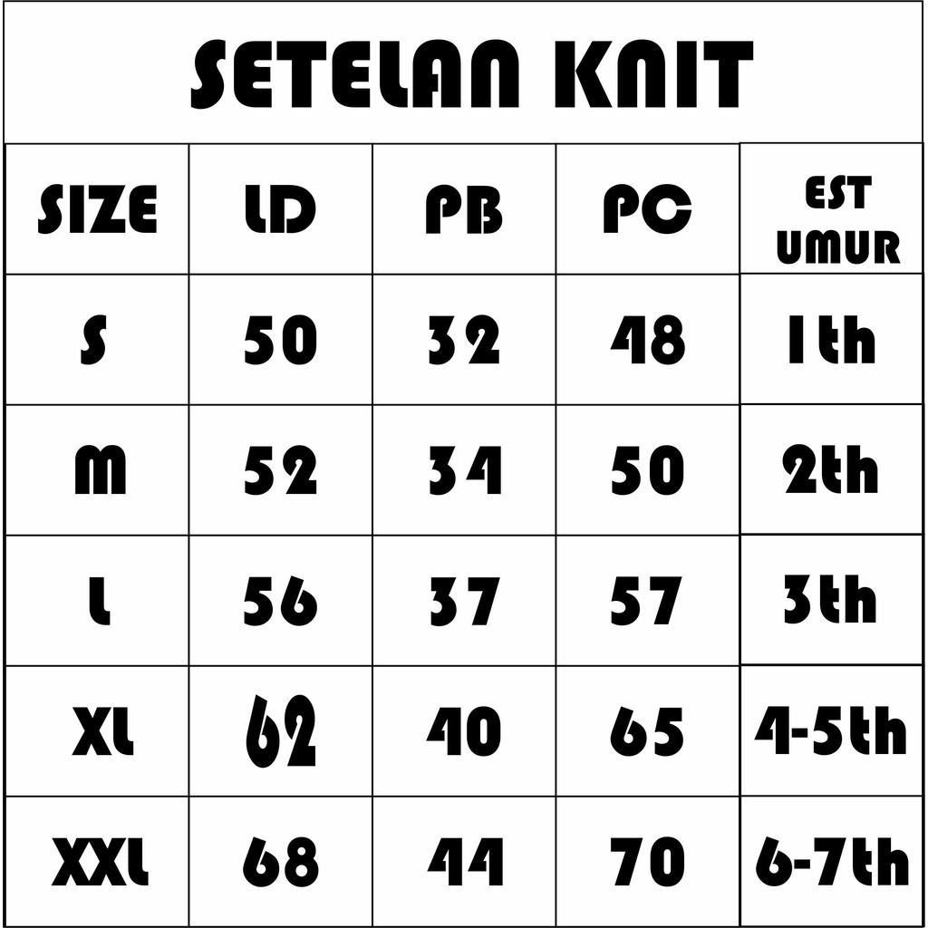 Setelan Anak Perempuan Knit Terbaru