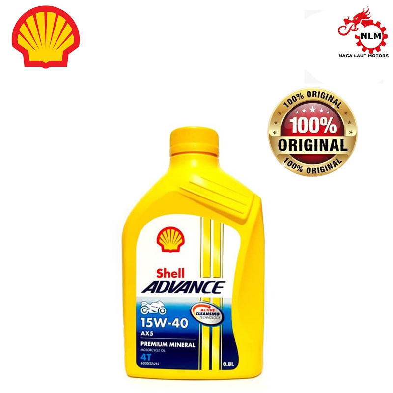 SHELL Oli Advance AX5 15W40 0.8L