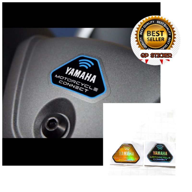 EMBLEM TIMBUL LOGO YAMAHA MOTORCYCLE CONNECT Y CONNECT AEROX NMAX X MAX LEXI