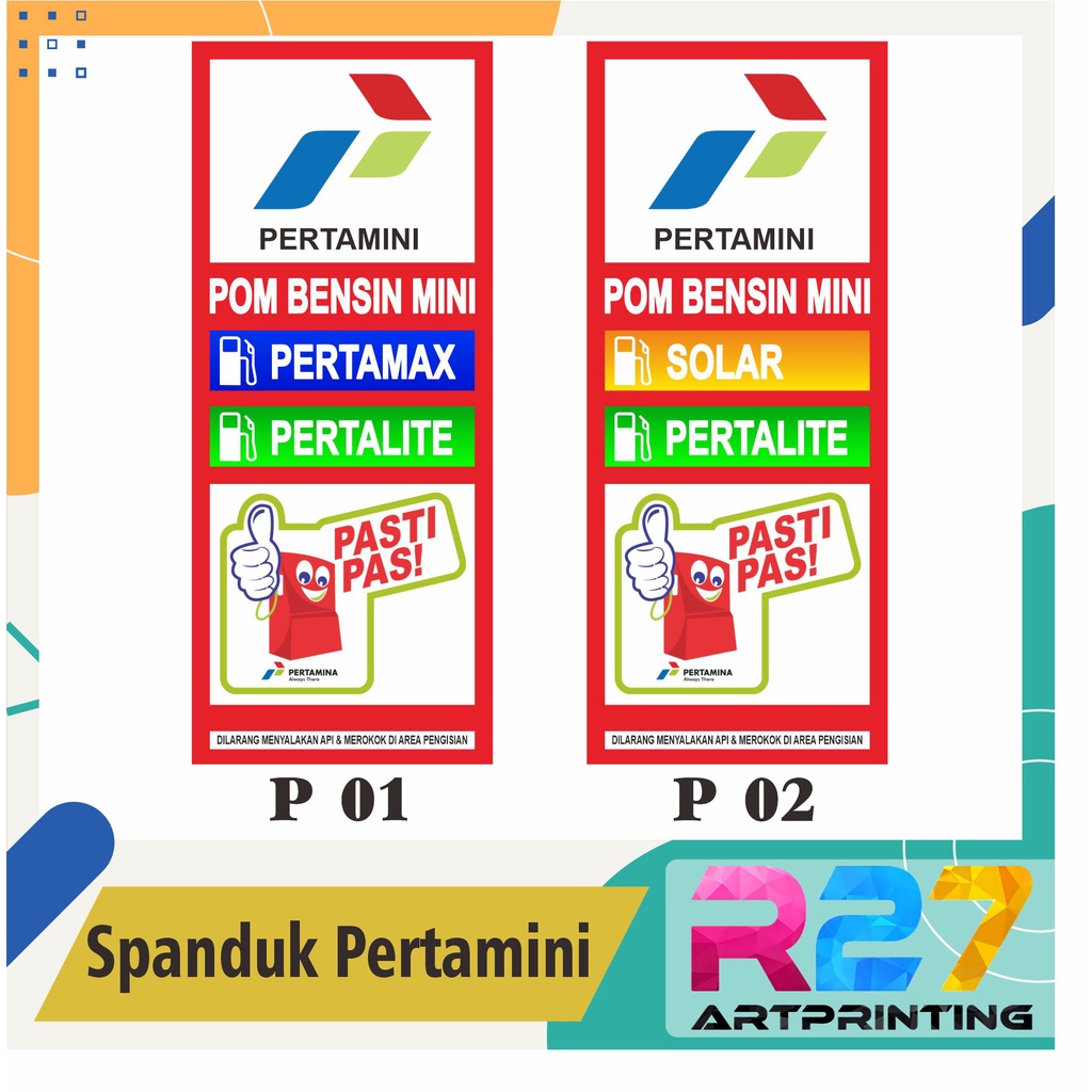 Spanduk Banner Pertamini, Pom Mini, Pom Bensin Mini